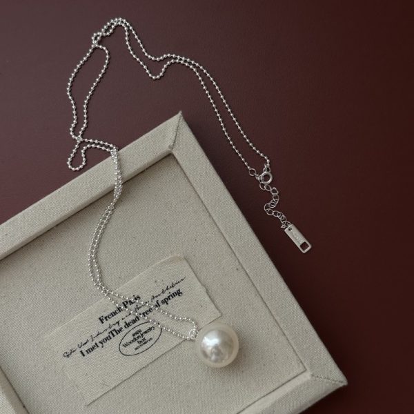 Wholesale 925 Sterling Silver Swarovski Pearl Necklace - Image 2