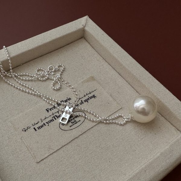Wholesale 925 Sterling Silver Swarovski Pearl Necklace - Image 3