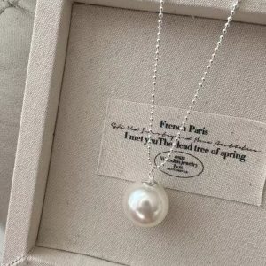 Wholesale 925 Sterling Silver Swarovski Pearl Necklace