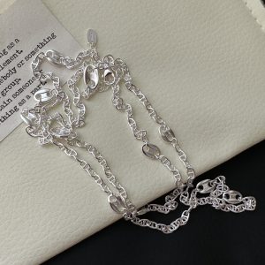 Wholesale 925 Sterling Silver Pig Nose Long Necklace