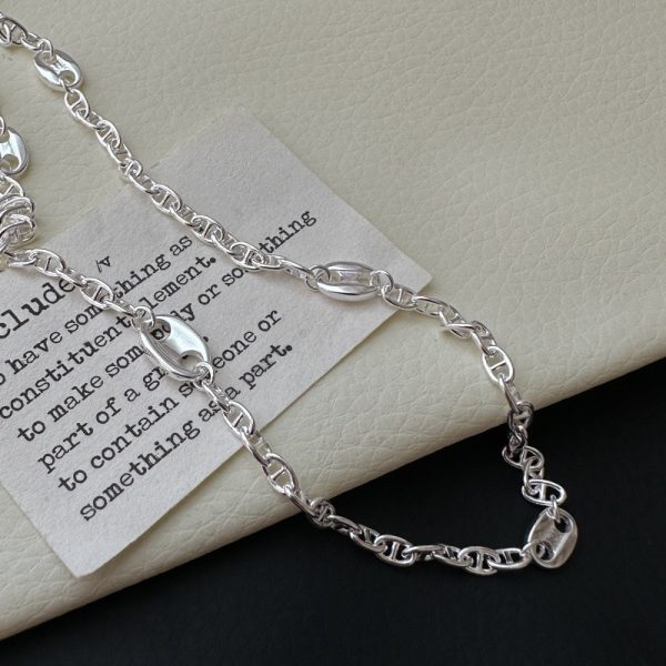 Wholesale 925 Sterling Silver Pig Nose Long Necklace - Image 3