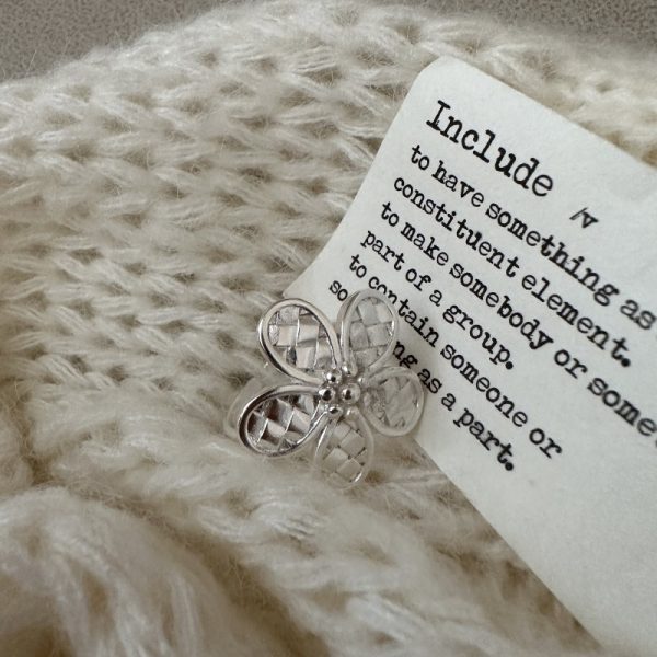 Wholesale 925 Sterling Silver Mesh Flower Ring - Image 3