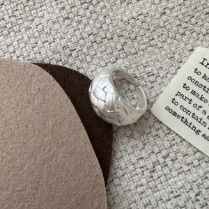 Wholesale 925 Sterling Silver Woven Ring