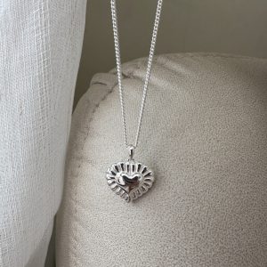 Wholesale 925 Sterling Silver Heart Necklace