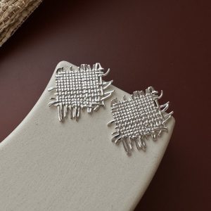 Wholesale 925 Sterling Silver Woven Earrings