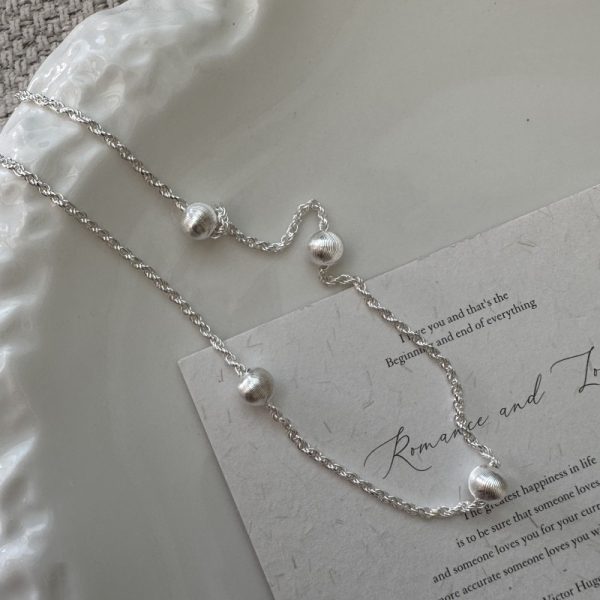 Wholesale 925 Sterling Silver Bead Necklace - Image 3