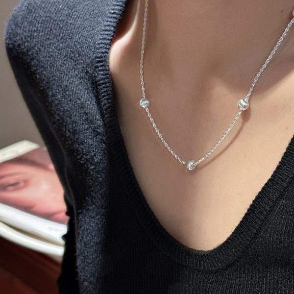 Wholesale 925 Sterling Silver Bead Necklace - Image 5