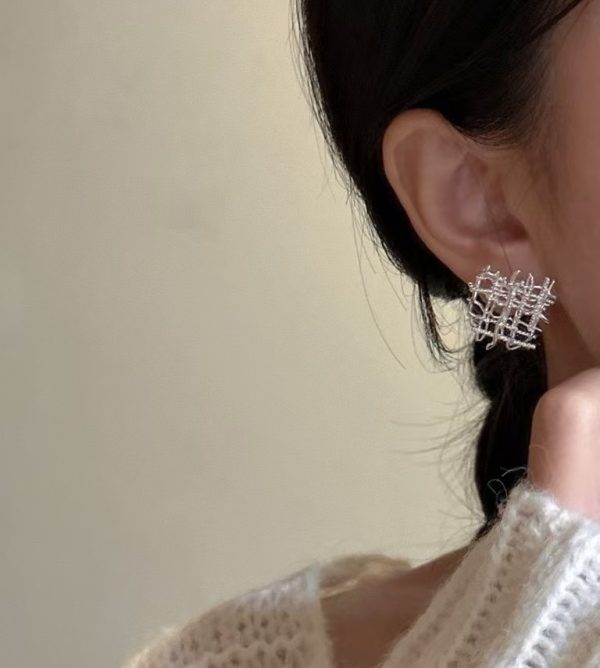 Wholesale 925 Sterling Silver Mesh Earrings - Image 6