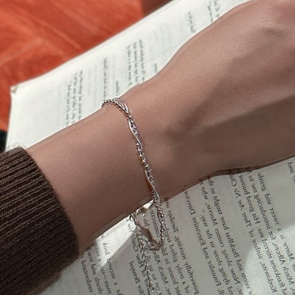 Wholesale 925 Sterling Silver Winding Bracelet - Image 5
