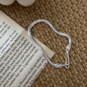 Wholesale 925 Sterling Silver Vintage Snake Bone Bracelet