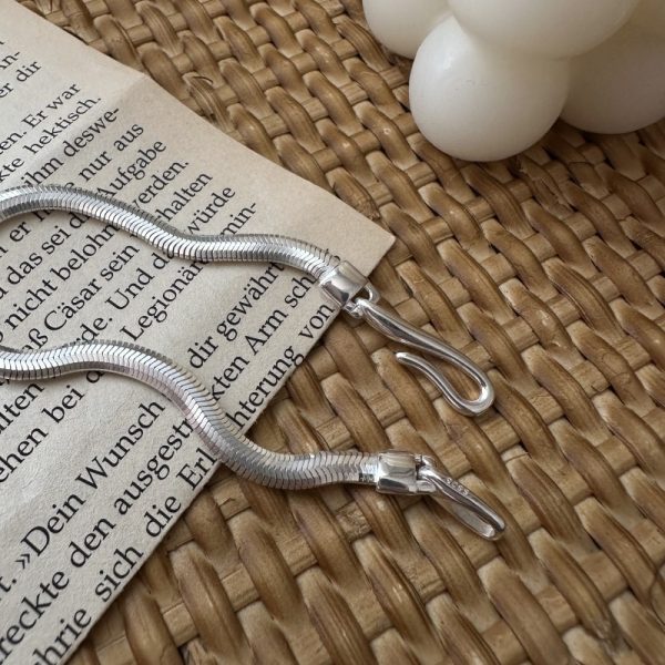 Wholesale 925 Sterling Silver Vintage Snake Bone Bracelet - Image 3