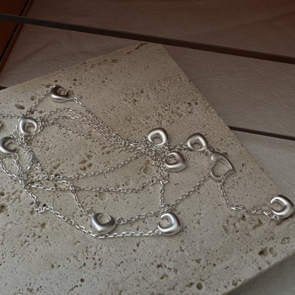 Wholesale 925 Sterling Silver Love Long Necklace