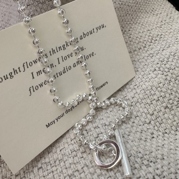 Wholesale 925 Sterling Silver Bead OT Necklace - Image 3