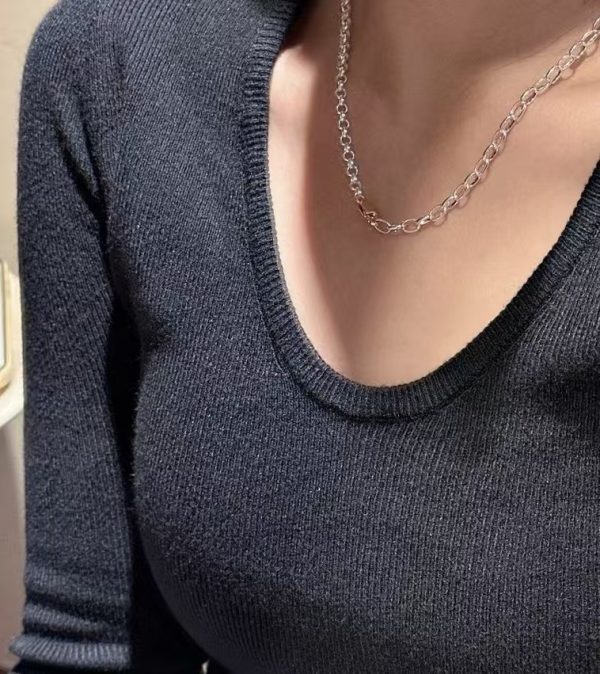 Wholesale 925 Sterling Silver Gold & Silver Necklace - Image 6
