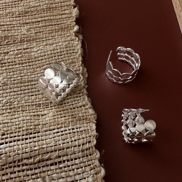 Wholesale 925 Sterling Silver Round Ring & Stud Earrings