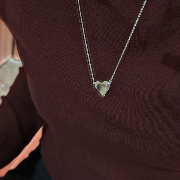 Wholesale 925 Sterling Silver Matte Love Necklace - Image 4