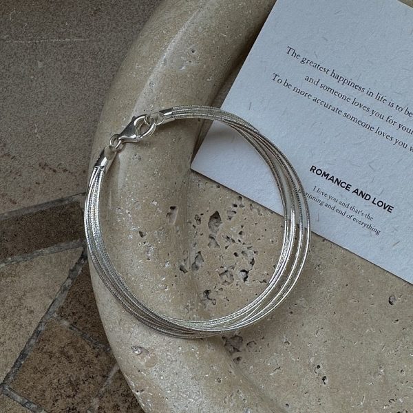 Wholesale 925 Sterling Silver Multilayer Necklace & Bracelet - Image 3