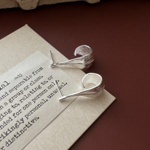 Wholesale 925 Sterling Silver Textured Earrings