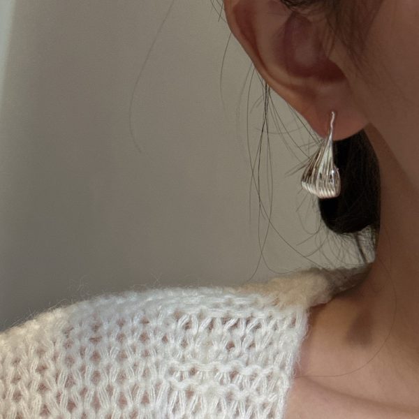 Wholesale 925 Sterling Silver Textured Earrings - Image 5