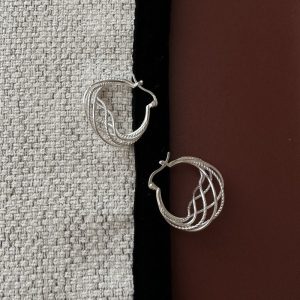 Wholesale 925 Sterling Silver Hollow Earrings
