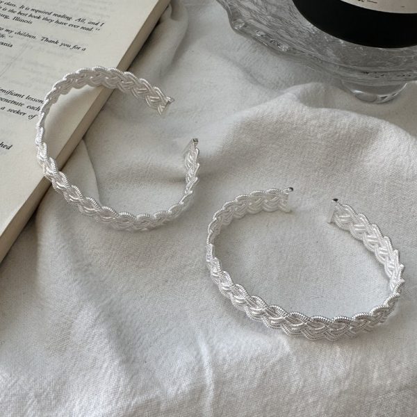 Wholesale 925 Sterling Silver Woven Bangle - Image 2