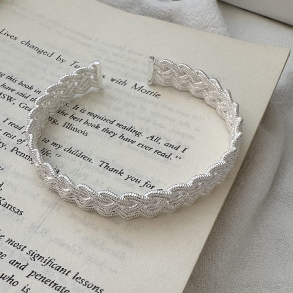 Wholesale 925 Sterling Silver Woven Bangle - Image 3