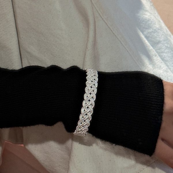 Wholesale 925 Sterling Silver Woven Bangle - Image 4