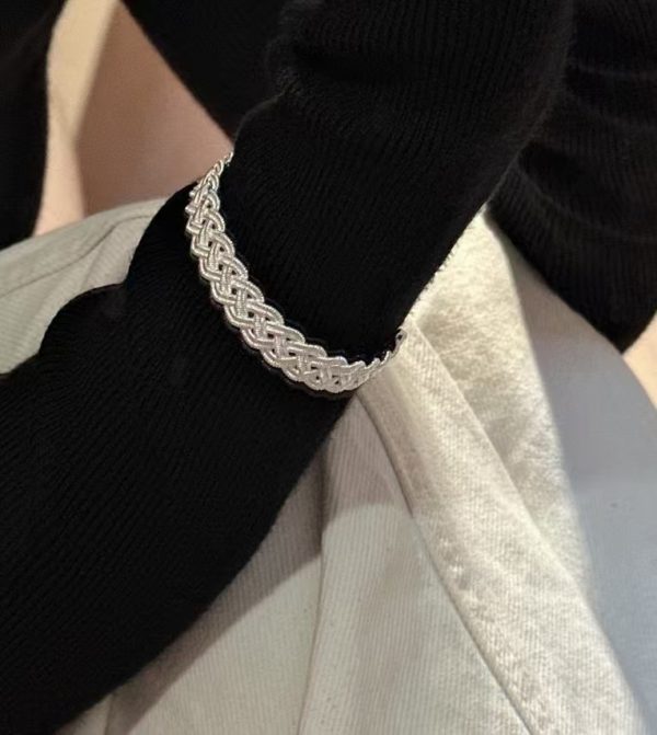 Wholesale 925 Sterling Silver Woven Bangle - Image 6
