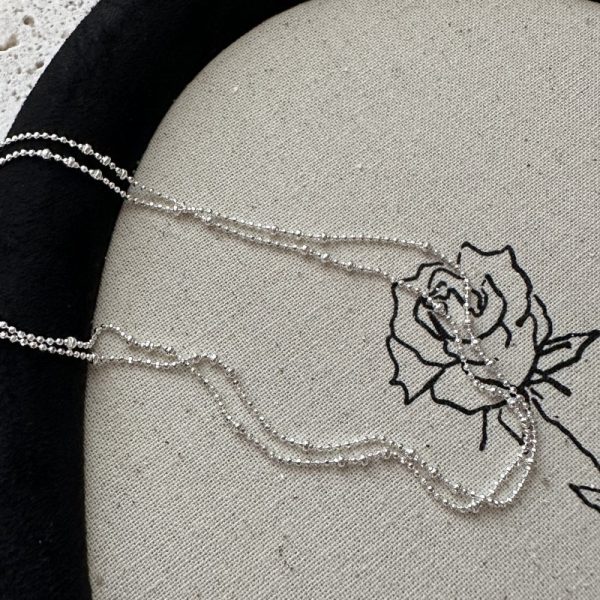 Wholesale 925 Sterling Silver Beaded Necklace