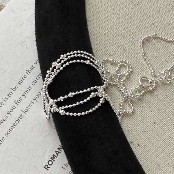 Wholesale 925 Sterling Silver Beaded Necklace - Image 2