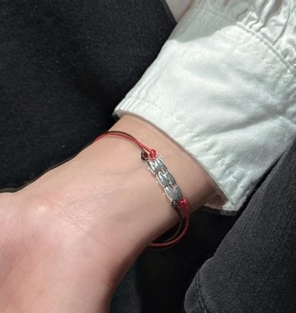 Wholesale 925 Sterling Silver Rice Bead Cord Bracelet - Image 6