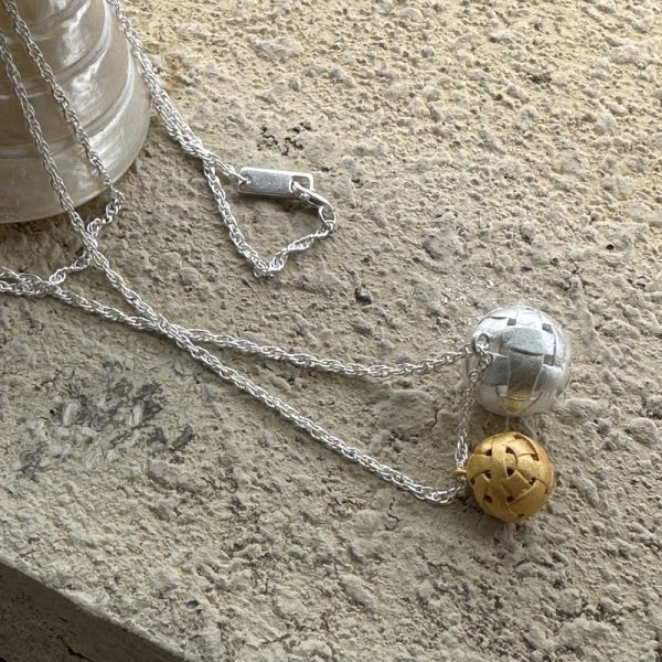 Wholesale 925 Sterling Silver Wool Ball Necklace - Image 4