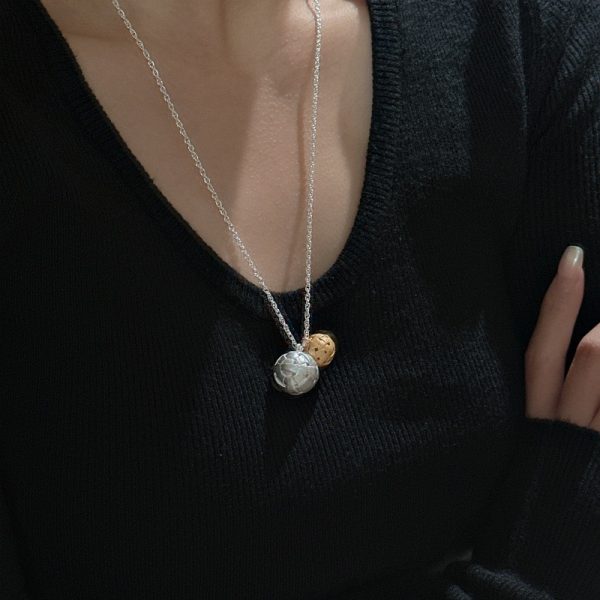 Wholesale 925 Sterling Silver Wool Ball Necklace - Image 5