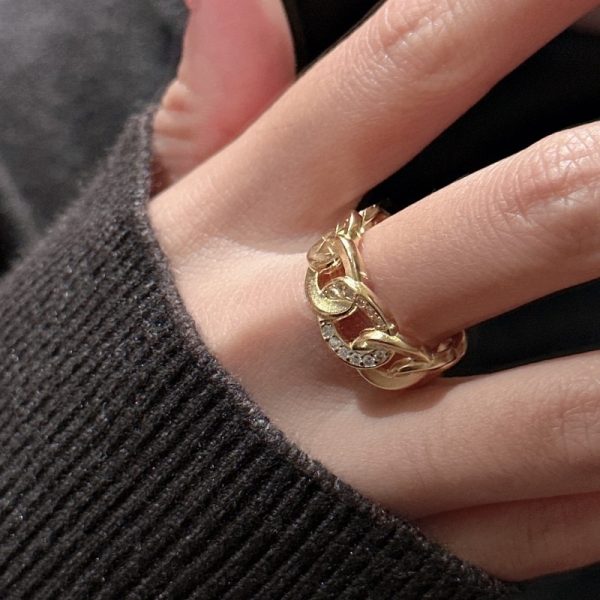 Wholesale 925 Sterling Silver Woven Zircon Ring - Image 4
