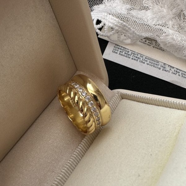 Wholesale 925 Sterling Silver Twist Zircon Ring - Image 4