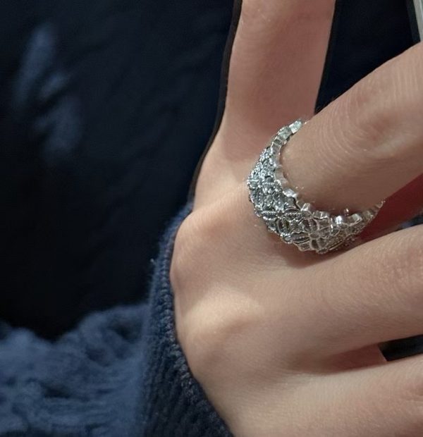 Wholesale 925 Sterling Silver Hollow Lace Ring - Image 6