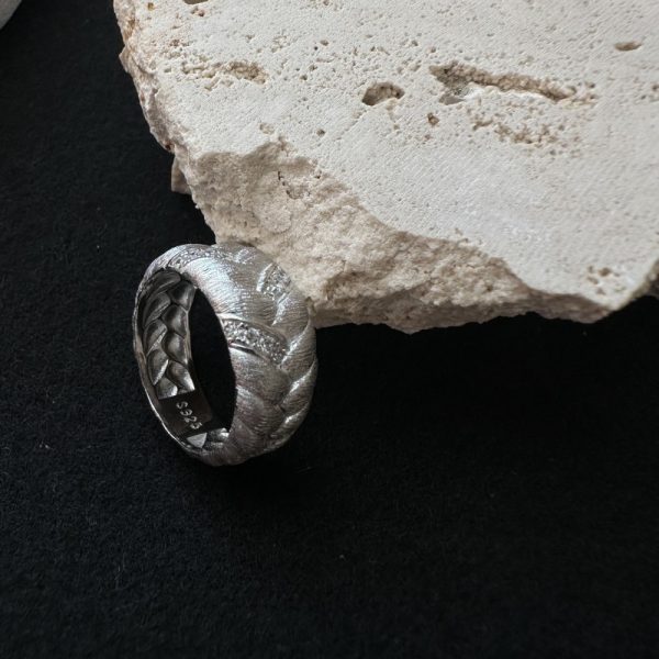 Wholesale 925 Sterling Silver Chunky Woven Ring - Image 3