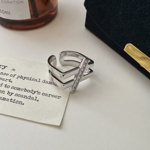 Wholesale 925 Sterling Silver Double Ring
