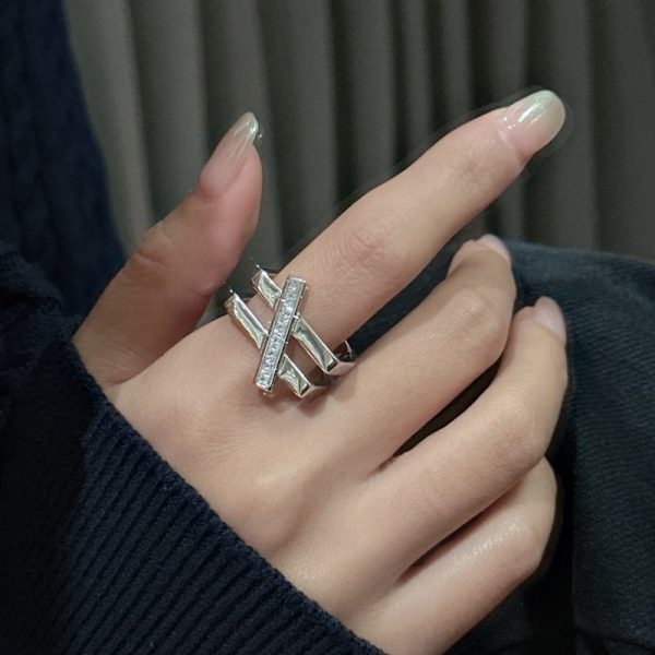 Wholesale 925 Sterling Silver Double Ring - Image 4