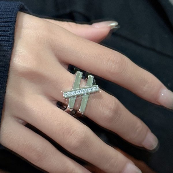 Wholesale 925 Sterling Silver Double Ring - Image 5
