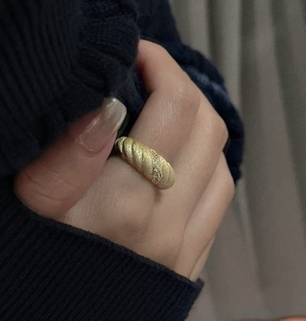 Wholesale 925 Sterling Silver Croissant Zircon Ring - Image 6