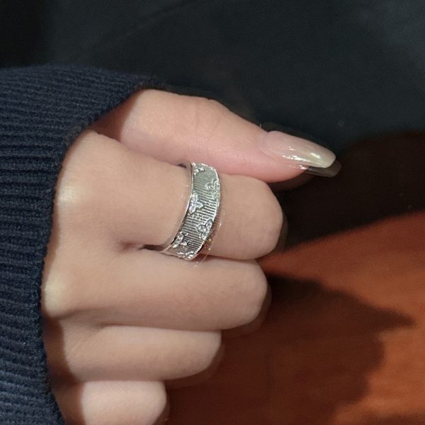 Wholesale 925 Sterling Silver Zircon Flower Ring - Image 5
