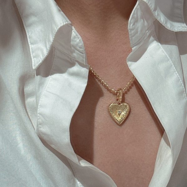Wholesale 925 Sterling Silver Zircon Heart Pendant - Image 5