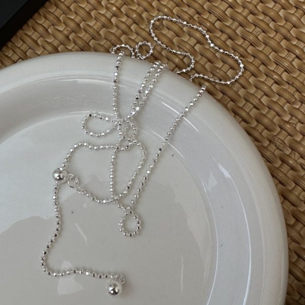 Wholesale 925 Sterling Silver Long Bead Chain