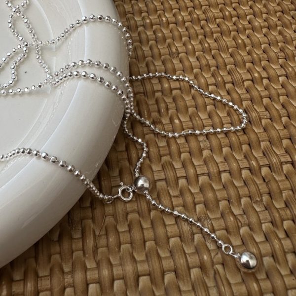 Wholesale 925 Sterling Silver Long Bead Chain - Image 2