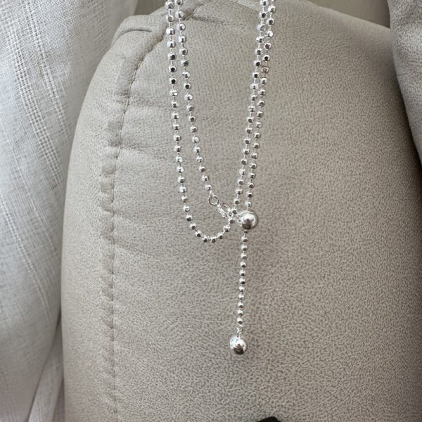 Wholesale 925 Sterling Silver Long Bead Chain - Image 3