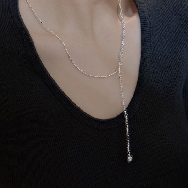 Wholesale 925 Sterling Silver Long Bead Chain - Image 4