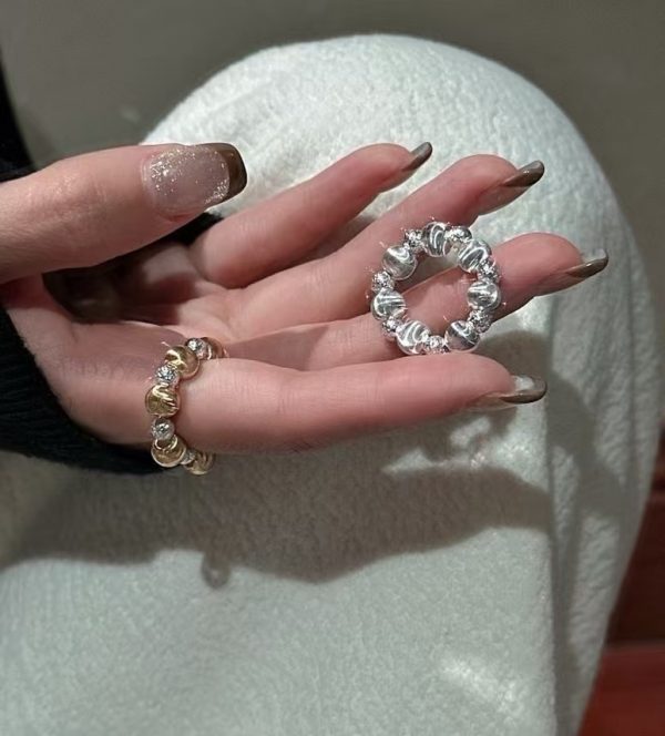 Wholesale 925 Sterling Silver Bead Elastic Ring - Image 6