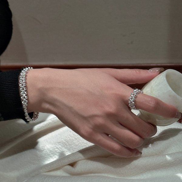 Wholesale 925 Sterling Silver CNC Bead Ring & Bracelet - Image 4