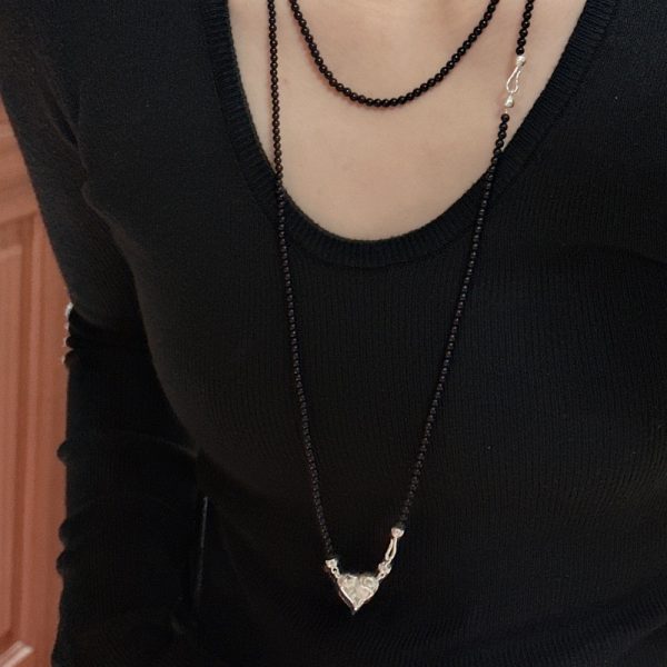 Wholesale 925 Sterling Silver Black Agate Necklace & Bracelet - Image 7